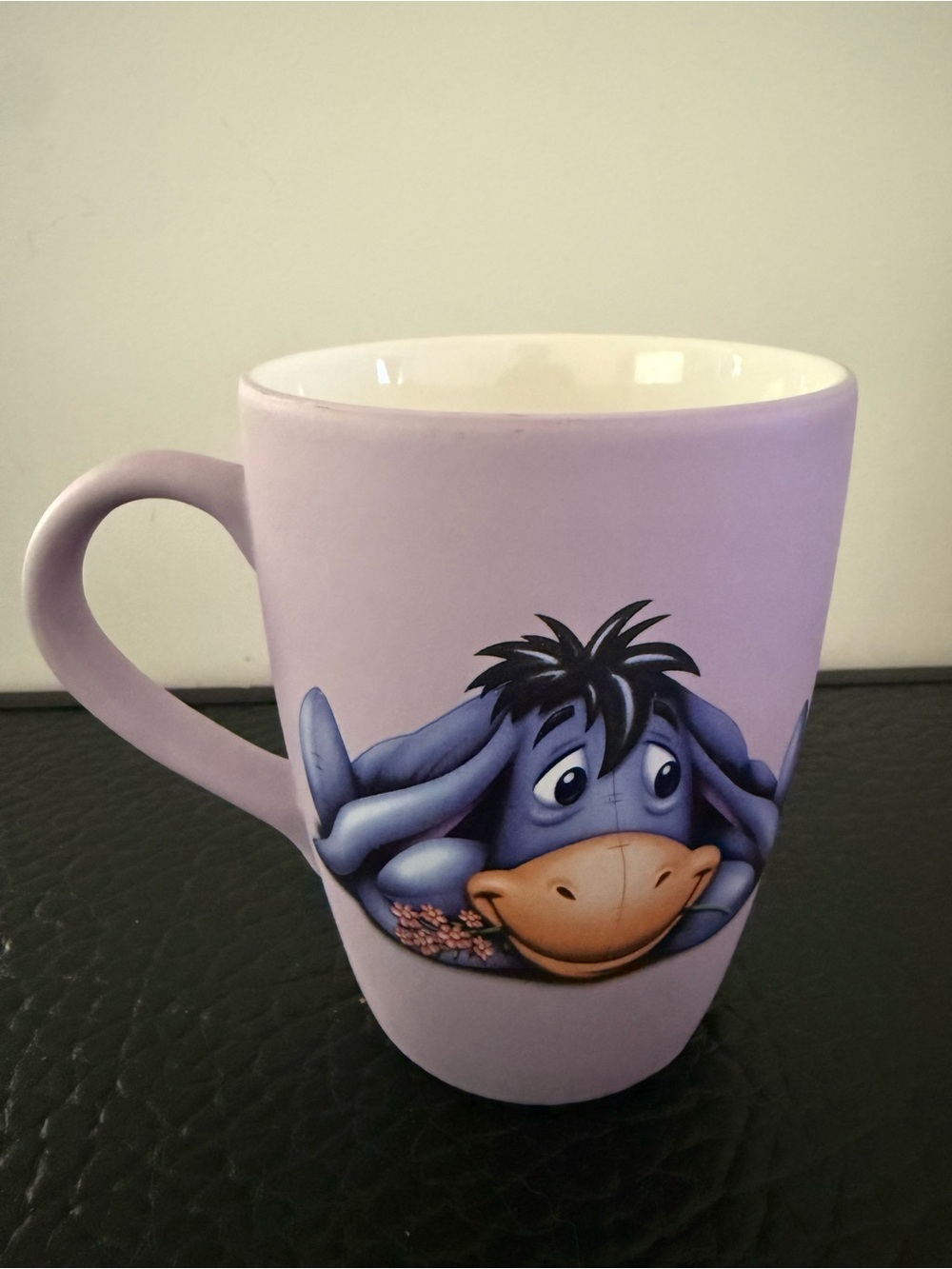 Disney Purple Eeyore Mug Purple Oversized 5 inches tall.